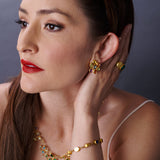 Sapphire and Aquamarine Mosaic Earrings