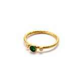 Emerald & Diamond Gold Ring