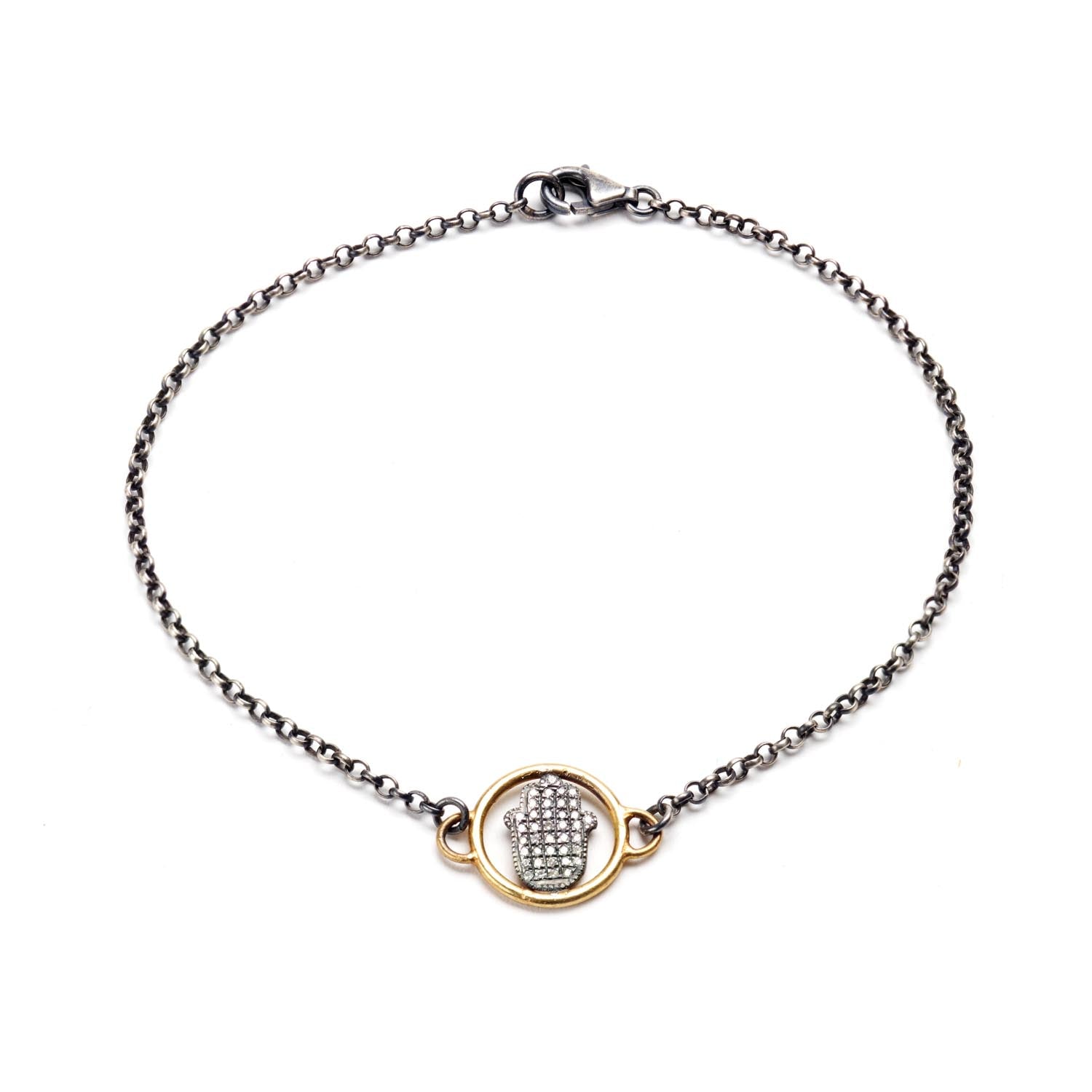 Diamond Hand in Silver & Gold