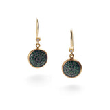 Tsavorite & Gold Earrings with Diamonds
