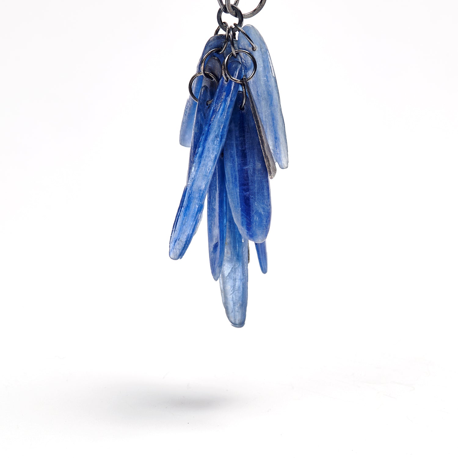 Carved Cluster Kyanite Necklace
