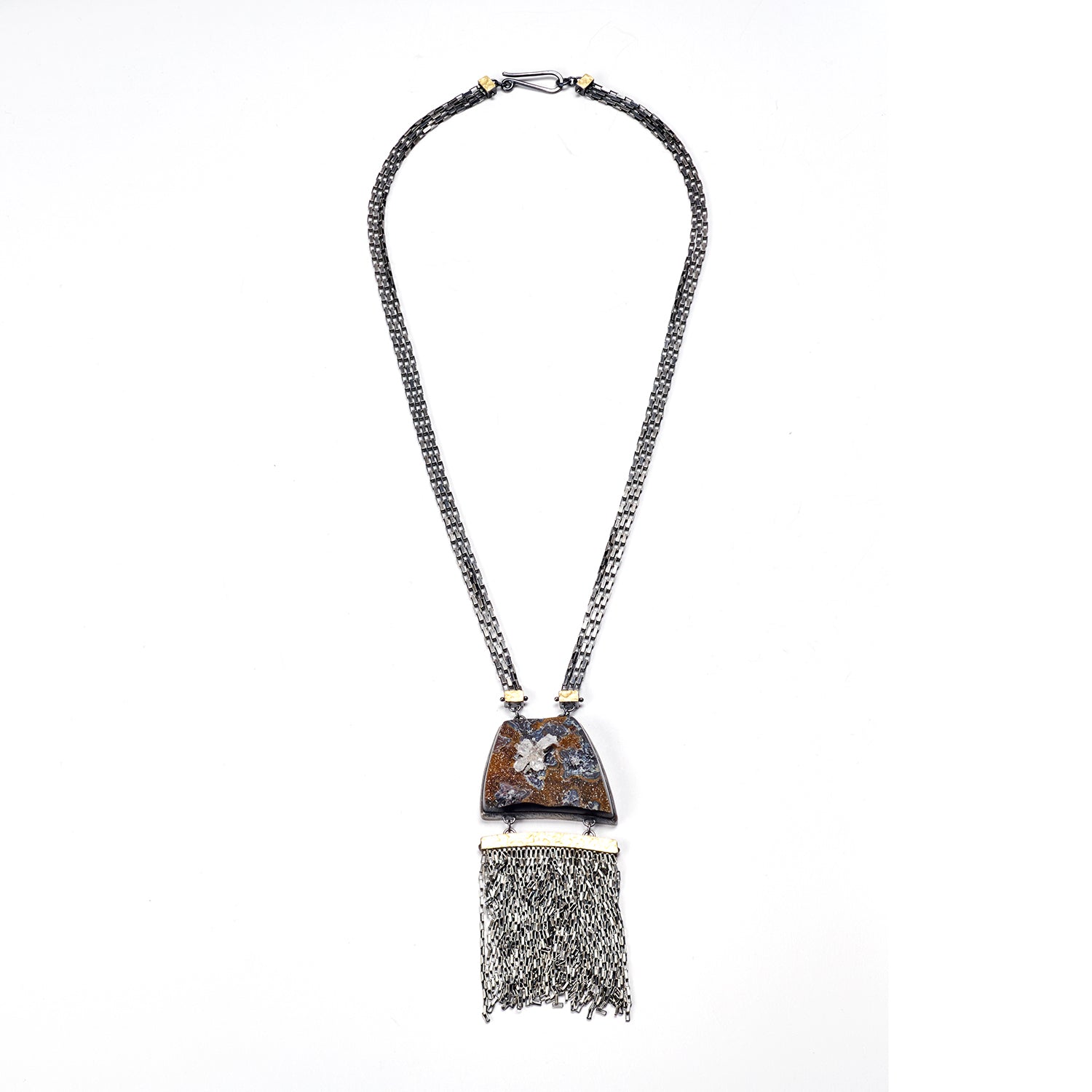 Crystallized Druzy Fringe Necklace
