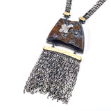 Crystallized Druzy Fringe Necklace