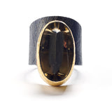 Contemporary Cut Citrine Ring
