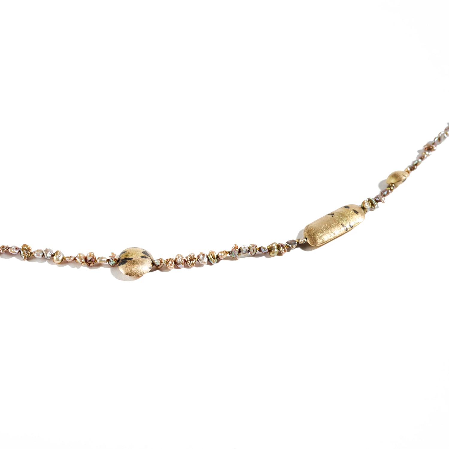 Lariat Freshwater Pearl Necklace with Touchstones