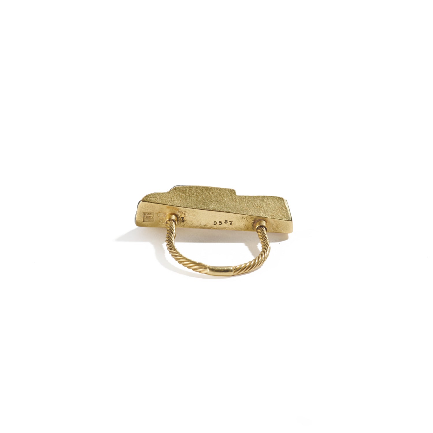 Spectrolite Ring with Gold II