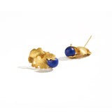 Leaf Cluster With Lapis Earrings