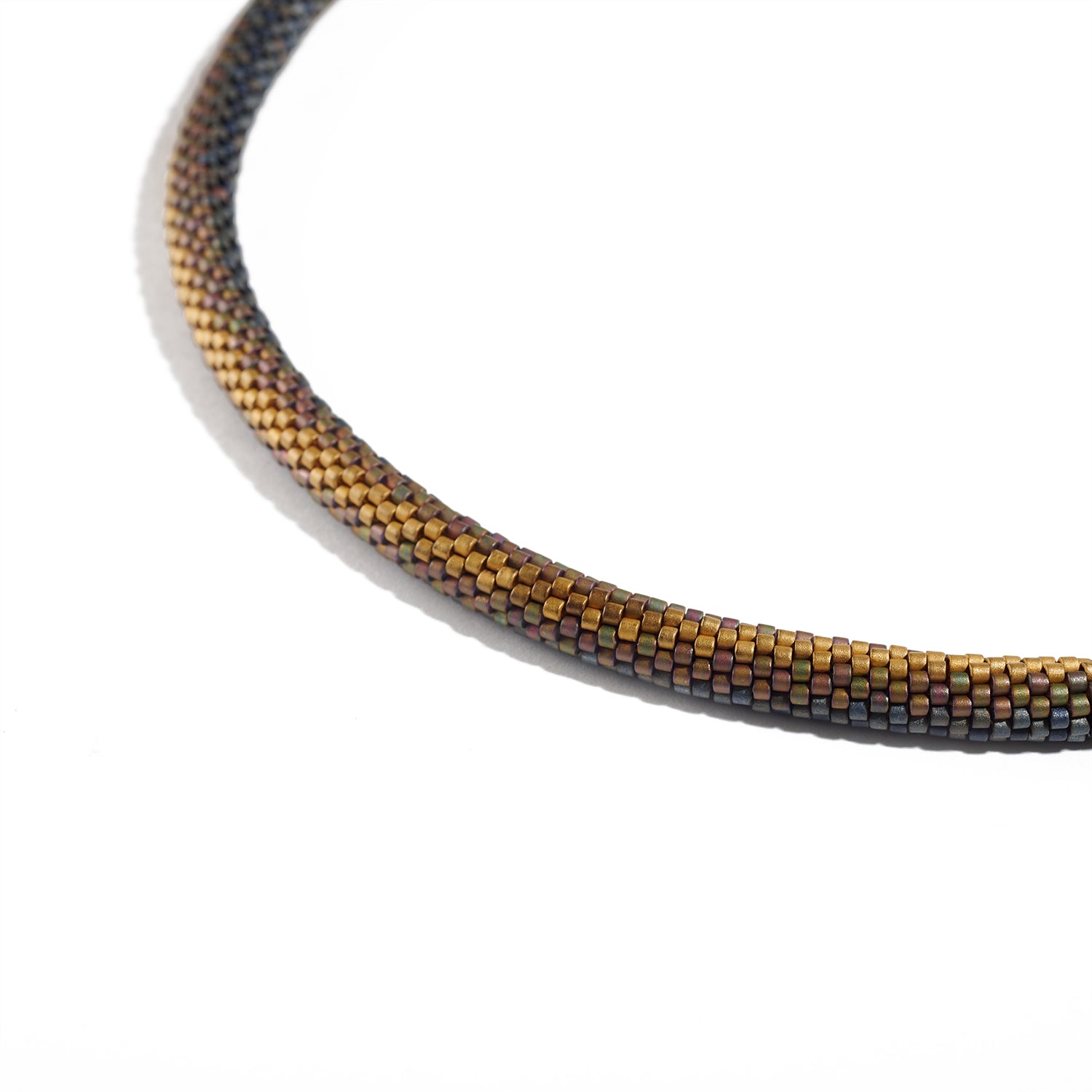 Gold & Royal Blue Short Necklace