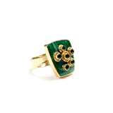 Mobile Ring in Greens