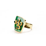 Mobile Ring in Greens