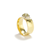 Ring with Custard Rose Cut Diamond