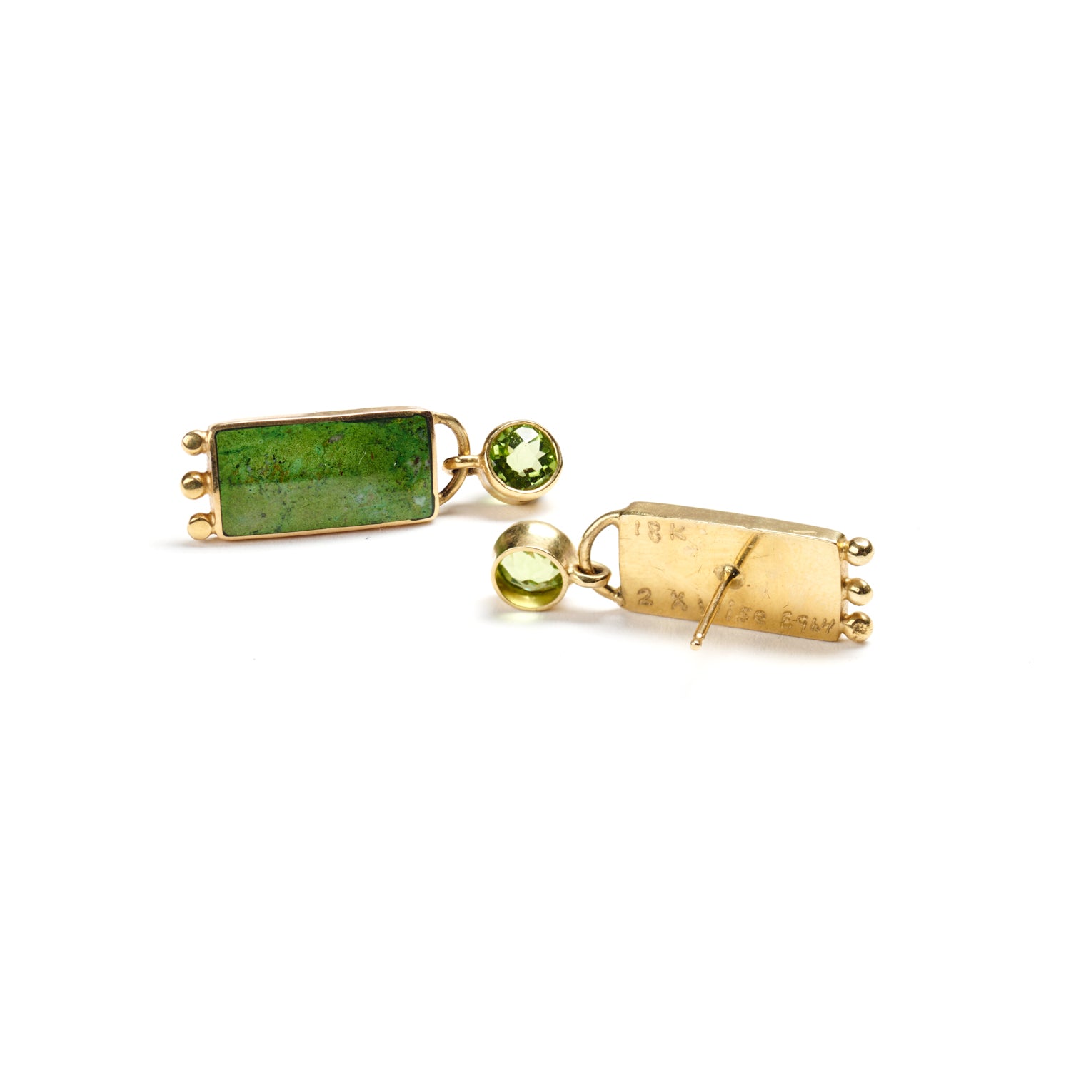 Peridot & Agate Earrings