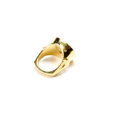 Gold, Psilomelane & Diamond Ring
