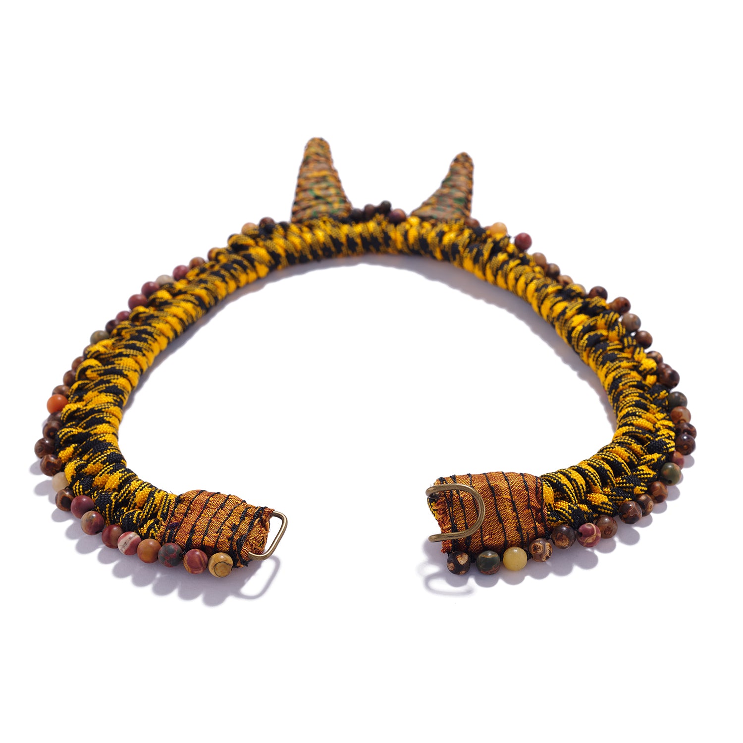 Gold Double Fang Necklace