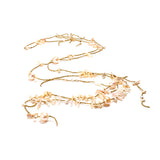 Wrap Bracelet & Necklace With Keshi Pearls