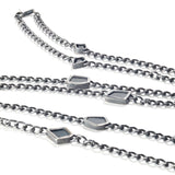 Sterling Silver and Blue Sapphire Necklace