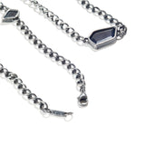 Sterling Silver and Blue Sapphire Necklace
