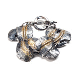 Oxidized Sterling Silver Shield Bracelet