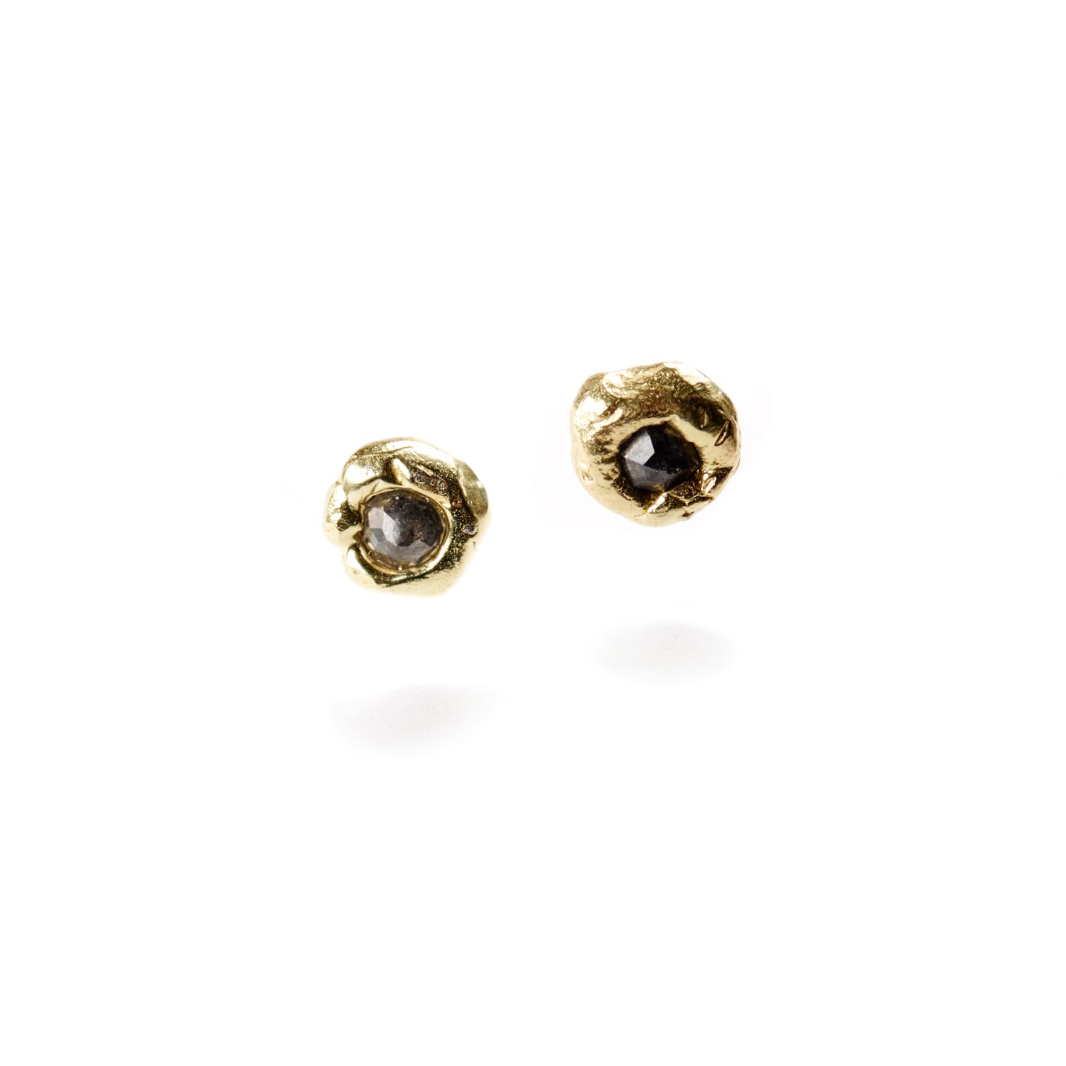 Gold Ball Stud Earrings