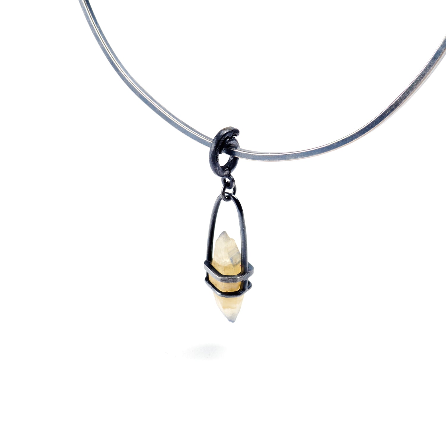 Raw Sapphire Charm
