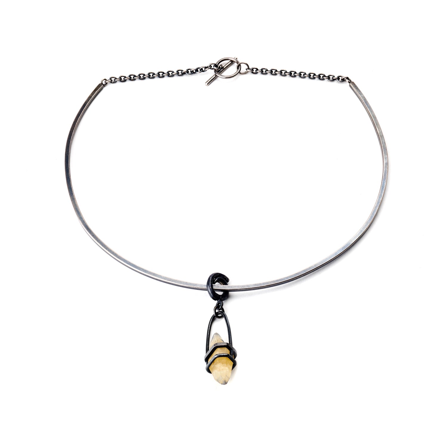 Raw Sapphire Charm