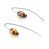 Glass Hook Earrings