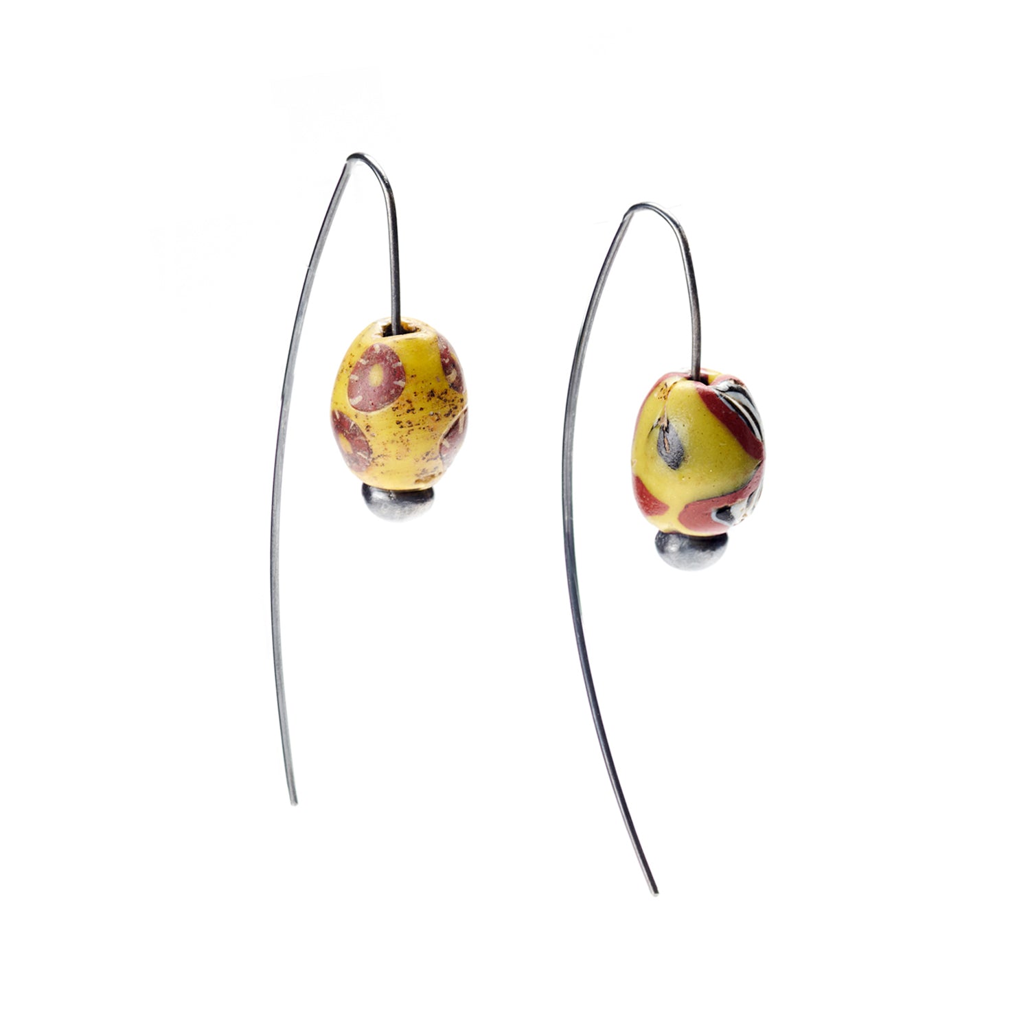 Glass Hook Earrings