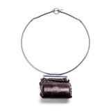 Leather Amulet Neck Cuff I