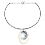 White Agate Neck Cuff