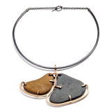 Twin Stone Neck Cuff