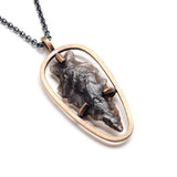 Obsidian Arrowhead Pendant Necklace