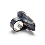 Oval Satellite Ring with Turquoise
