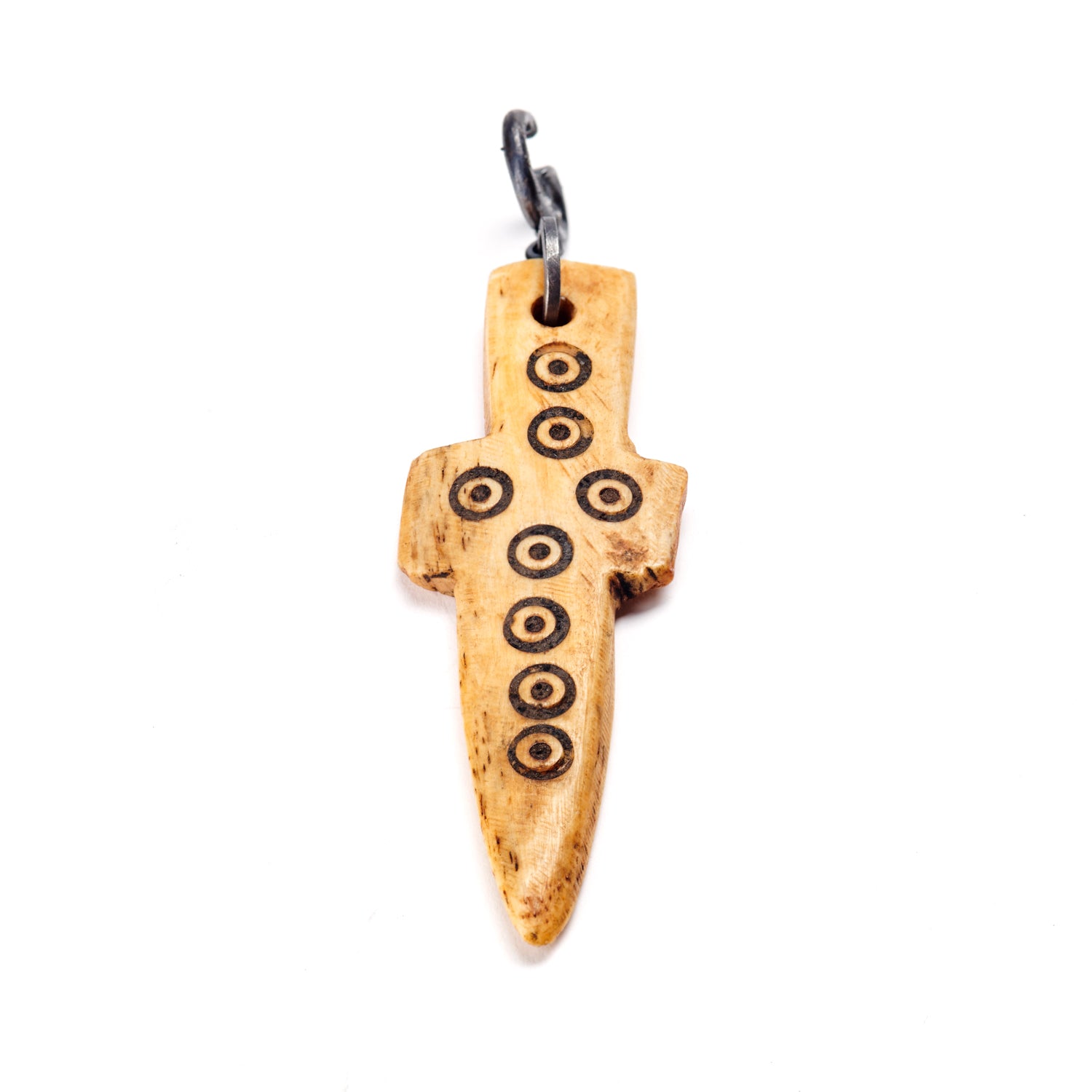 Cattle Bone Cross Charm