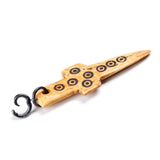 Cattle Bone Cross Charm