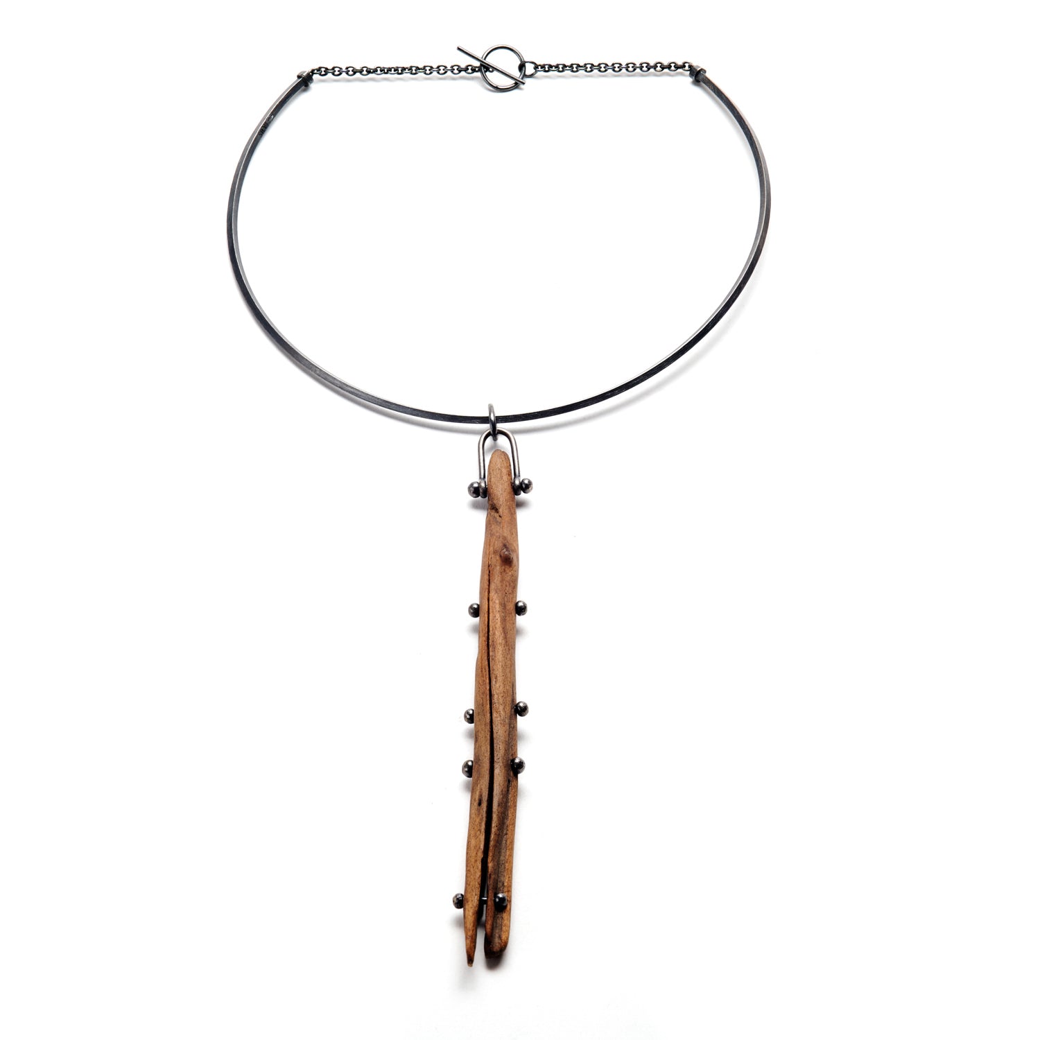 Pinned Wood Neck Cuff