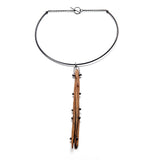 Pinned Wood Neck Cuff