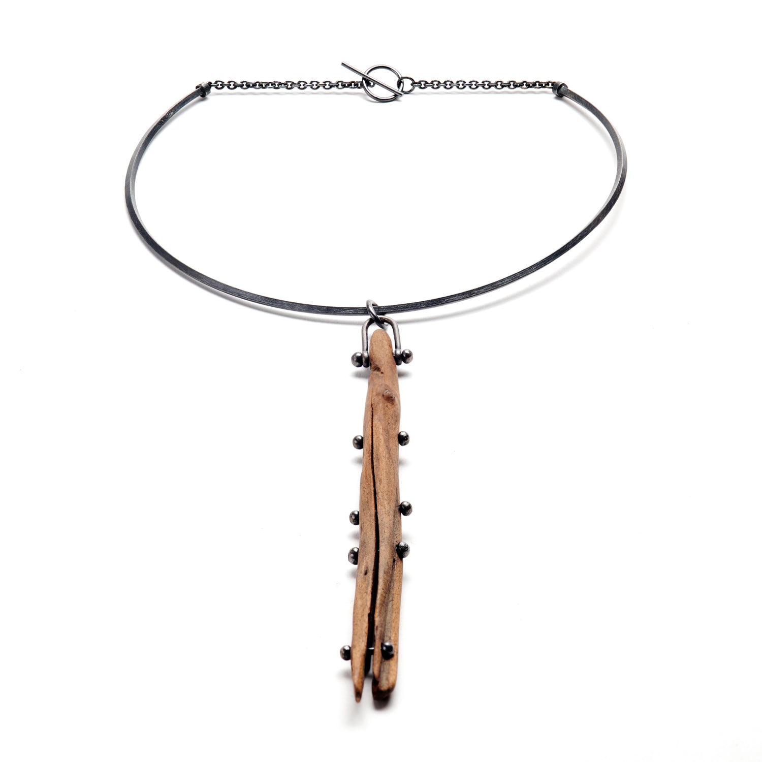 Pinned Wood Neck Cuff