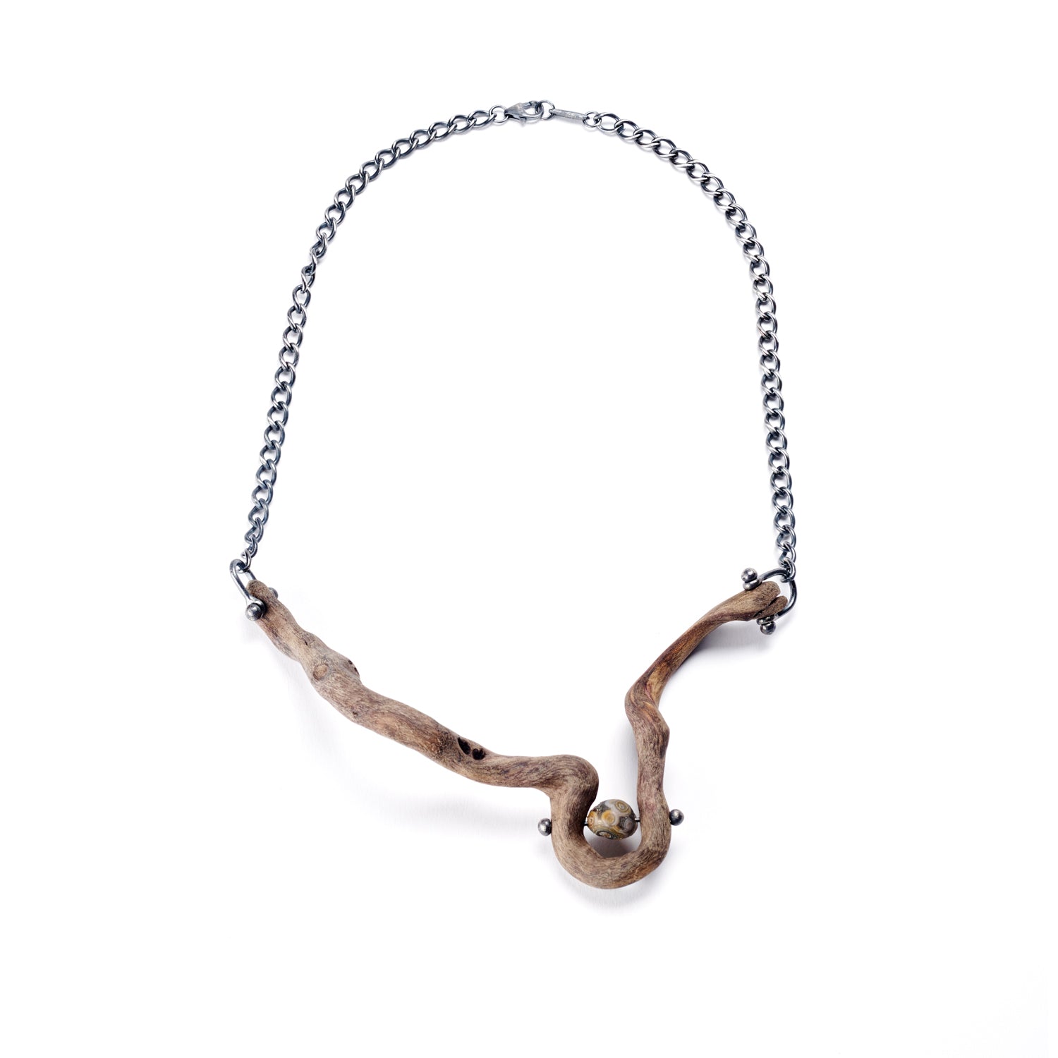 Curly Wood Necklace