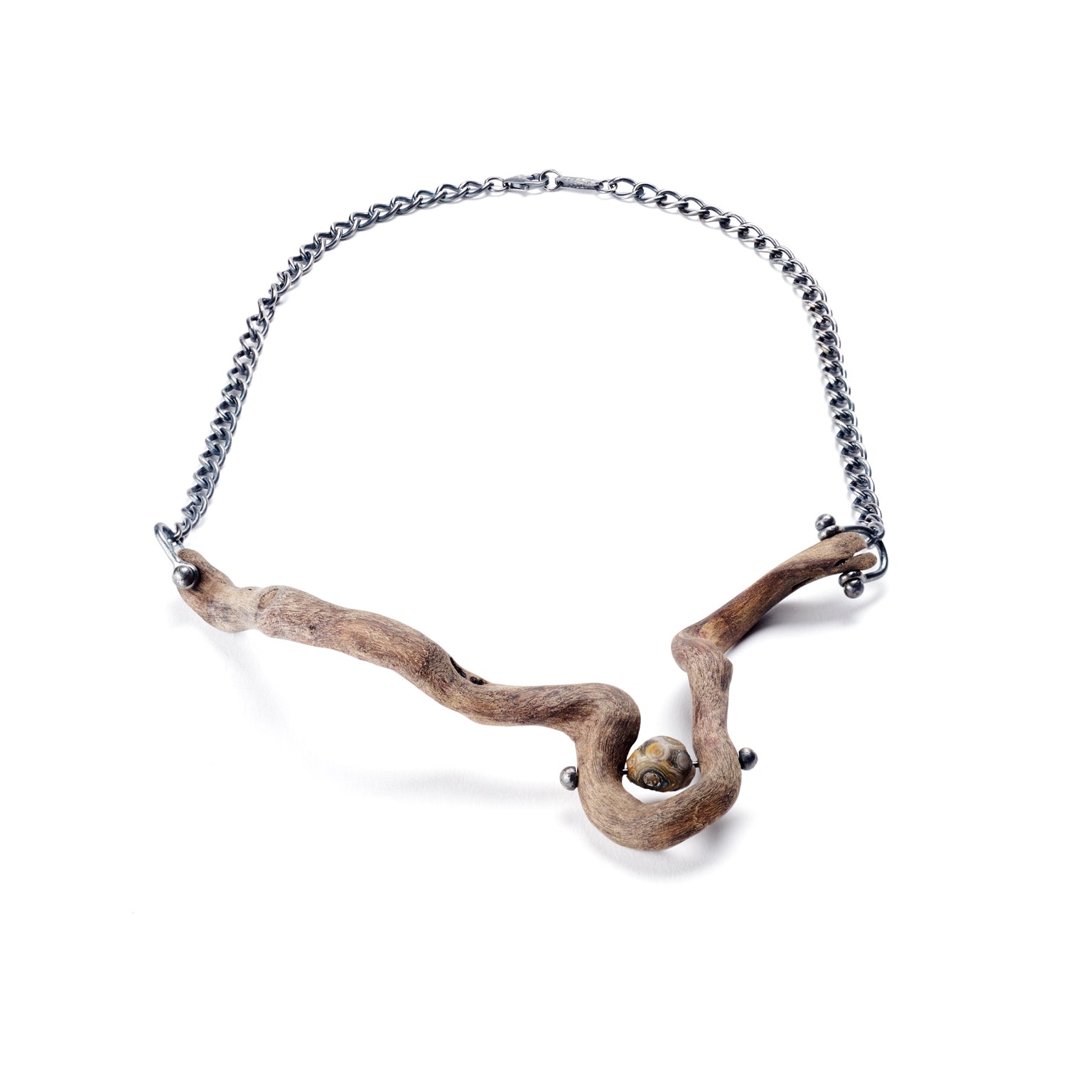 Curly Wood Necklace