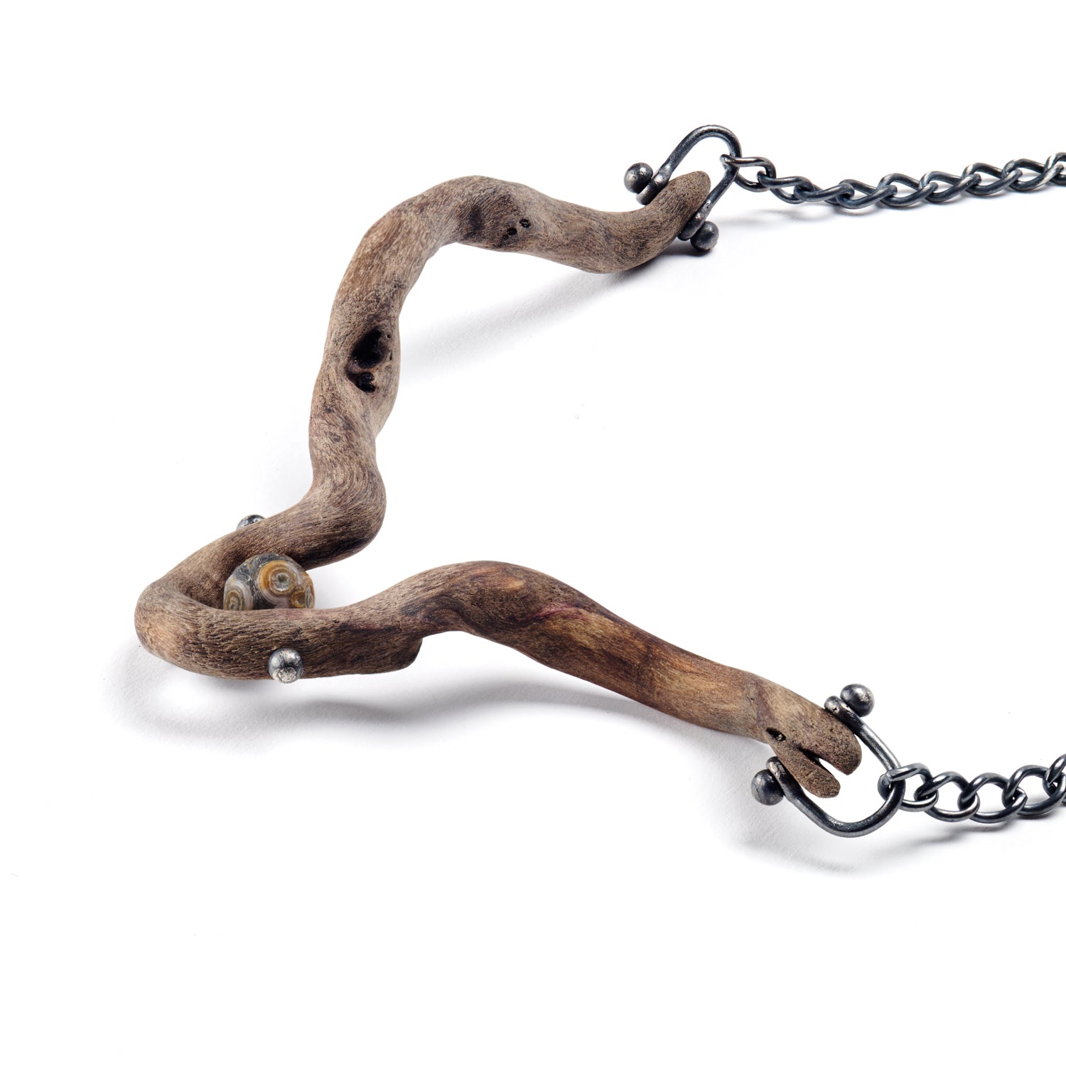 Curly Wood Necklace