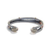 Sterling Silver Cuff with Brown Sapphire