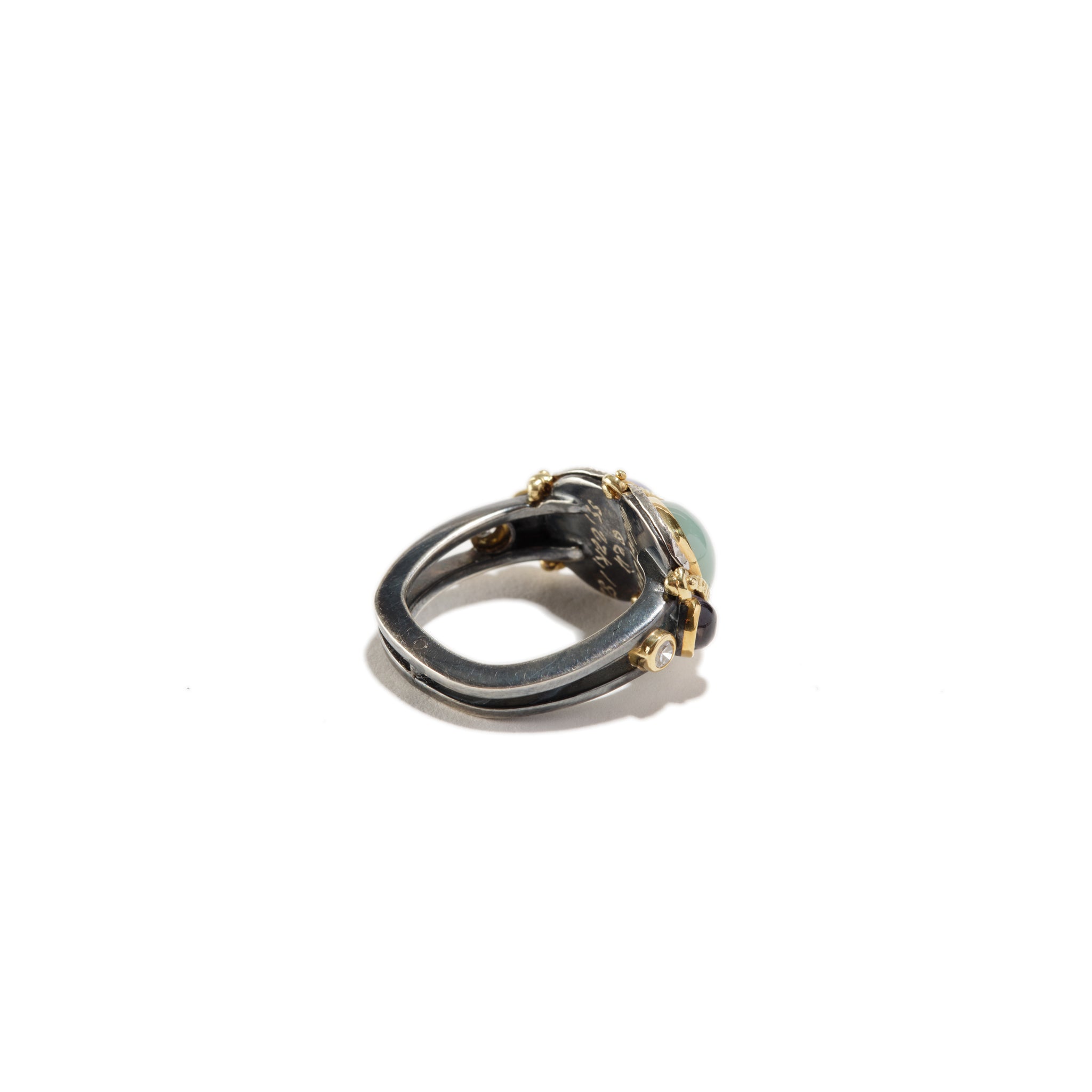 Example Slca For Gold Rings Blue Chalcedony and Mtorolite Ring by Michael Boyd | _18K _22k _blue ...
