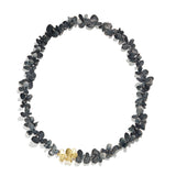 Silver & Gold Hydrangea Necklace