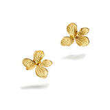 Gold Hydrangea Earrings