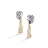 Spiral Agate Drop Earrings