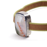 Japanese Silk and Jasper Necklace