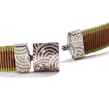 Japanese Silk and Jasper Necklace