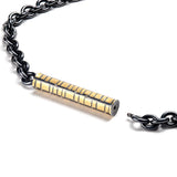 Scultped Gold Block Clasp