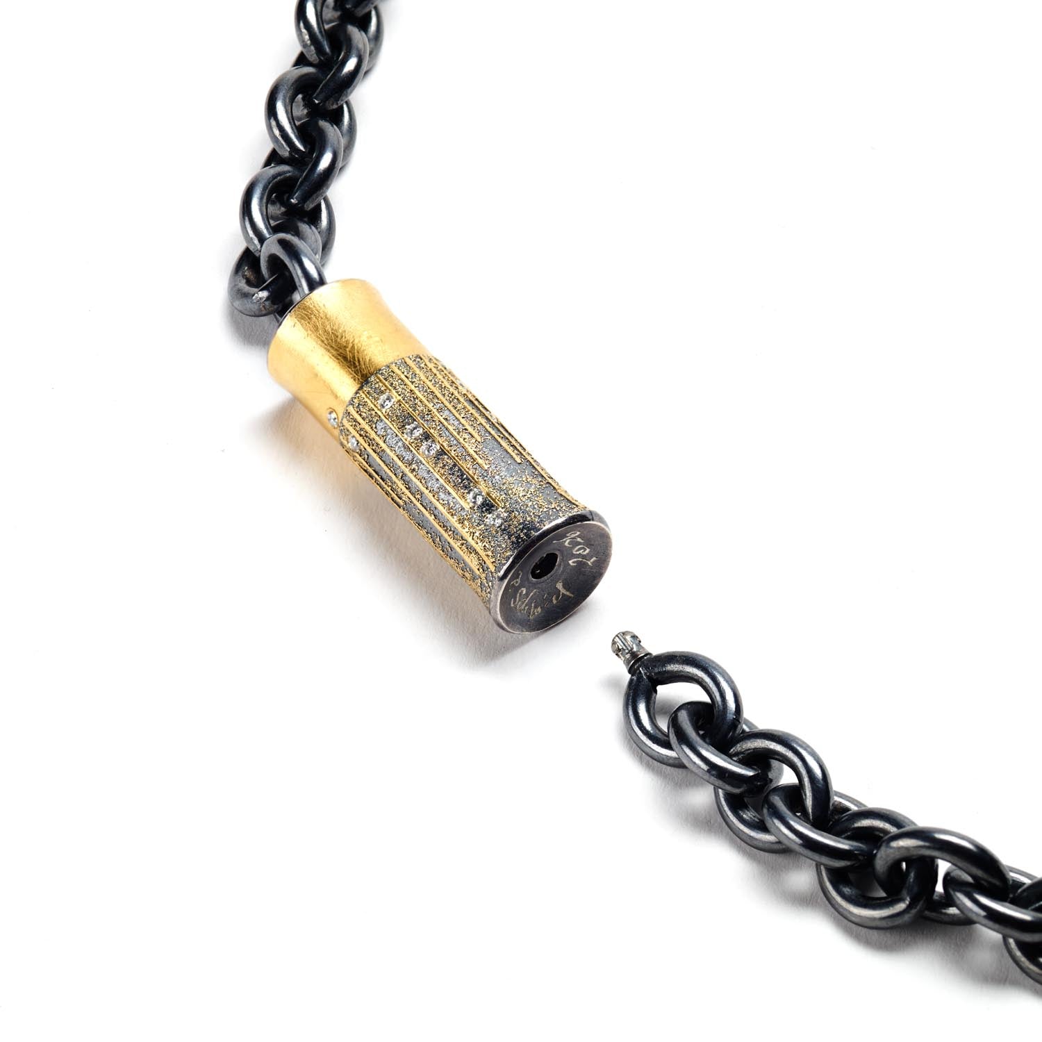 Smooth Gold & Textured Clasp