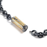 Gold Stripe Clasp with Diamonds